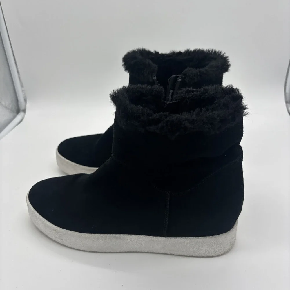 Blondo Haven Waterproof Suede Comfort Sneaker, Women's Size 9 Black. Winter Shoe